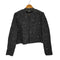 ザラ ZARA スパンコール ノーカラージャケット レディース  M